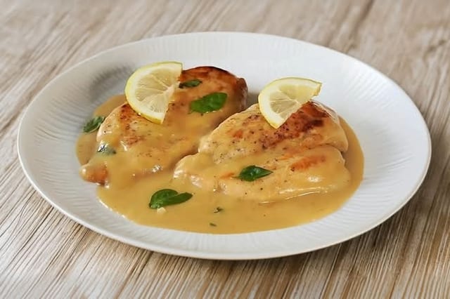 Pechuga Al Limon O Ajillo / Grilled Chicken Breast Platter.